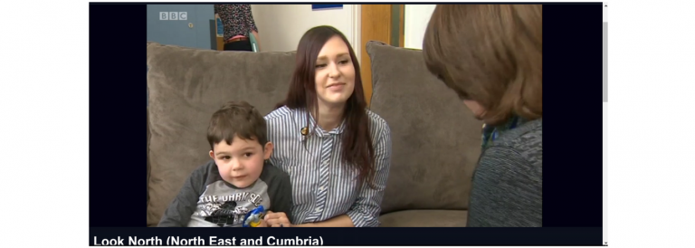 Recognising early signs of Duchenne videos featured on BBC Look North