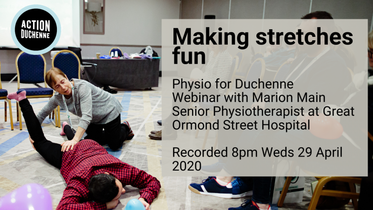 Physiotherapy webinar 2 with Marion Main (making stretches fun)