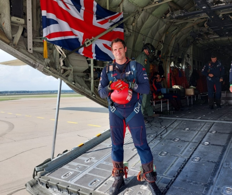 RAF Falcon Sgt Doug McAll to lift the weight of a C130J Hercules