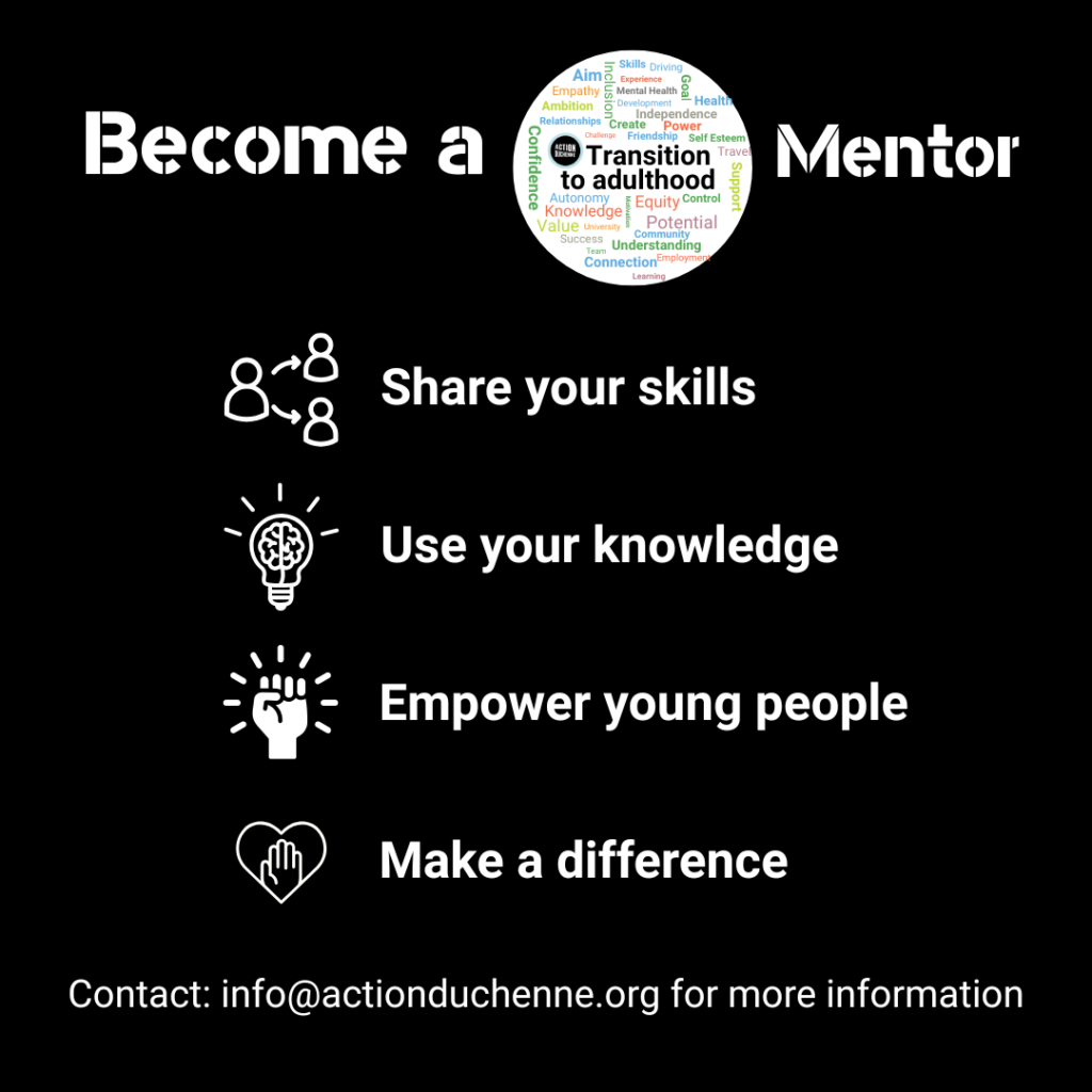 Mentoring for young people living with Duchenne