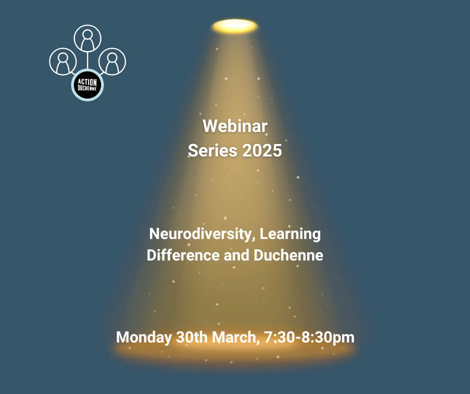 Webinar Series 2026: Neurodiversity, Learning Difference and Duchenne